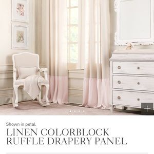 Restoration hardware linen drapes baby and child